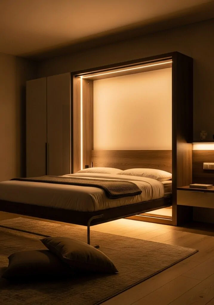Murphy Bed with LED Lighting