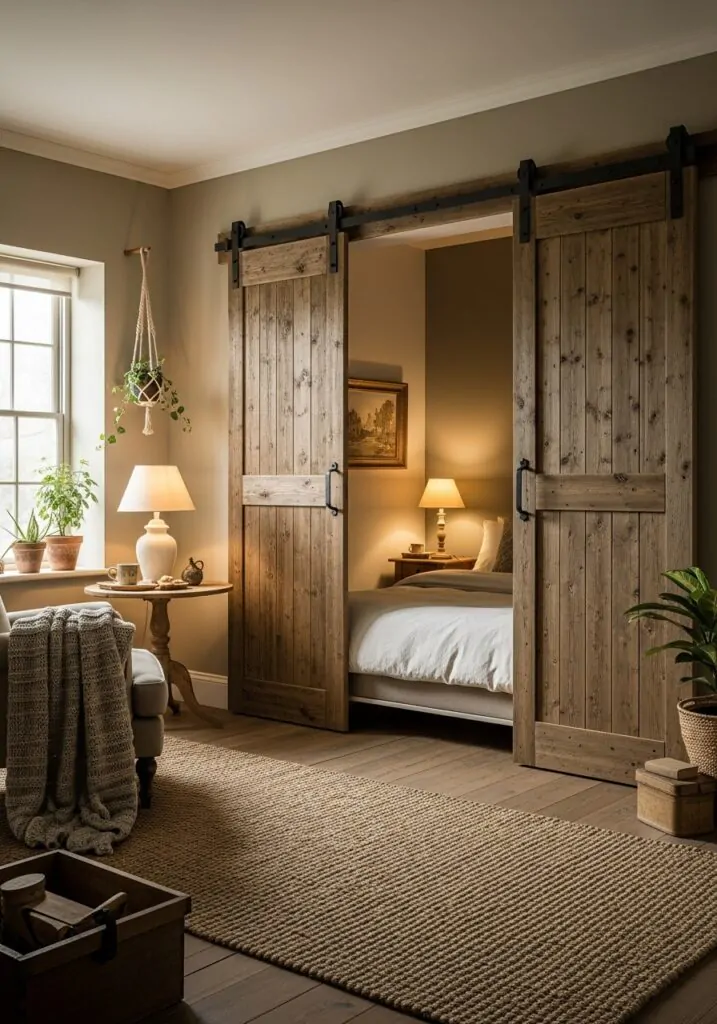 Murphy Bed with Sliding Barn Doors