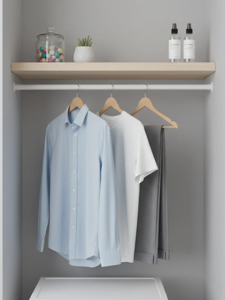 Add a Rod for Hanging Clothes