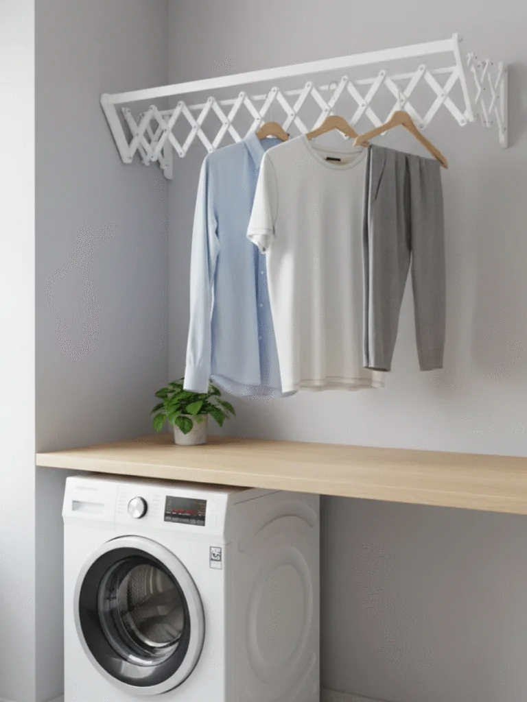 Hang a Drying Rack to Save Space