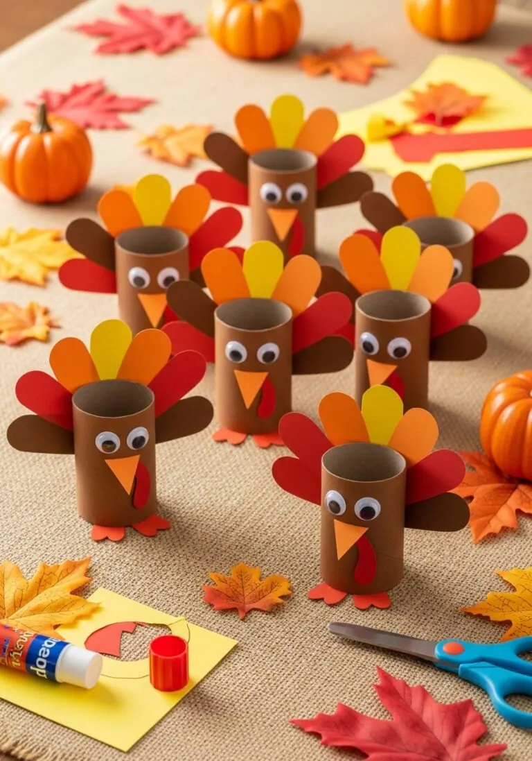 Toilet Paper Roll Turkeys
