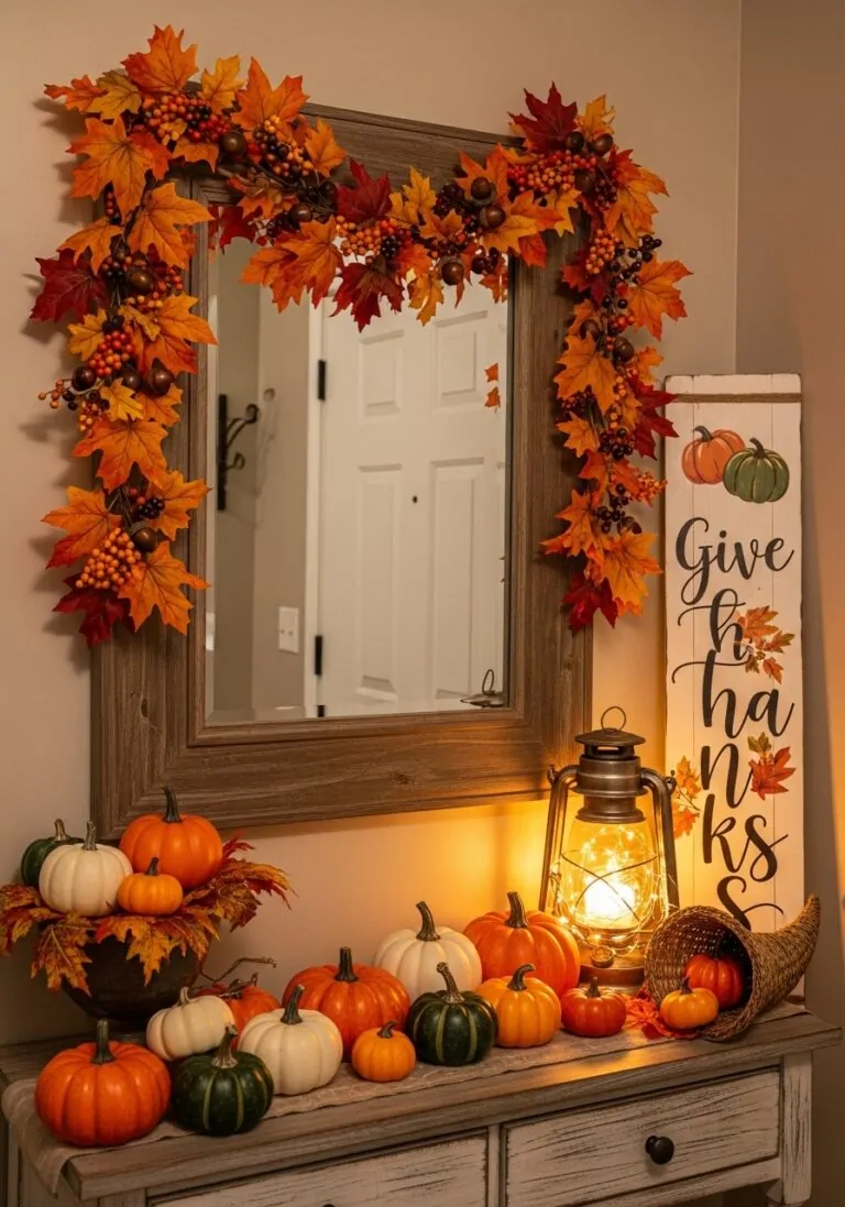 Thanksgiving Entryway Decorations for Extra Seasonal Charm
