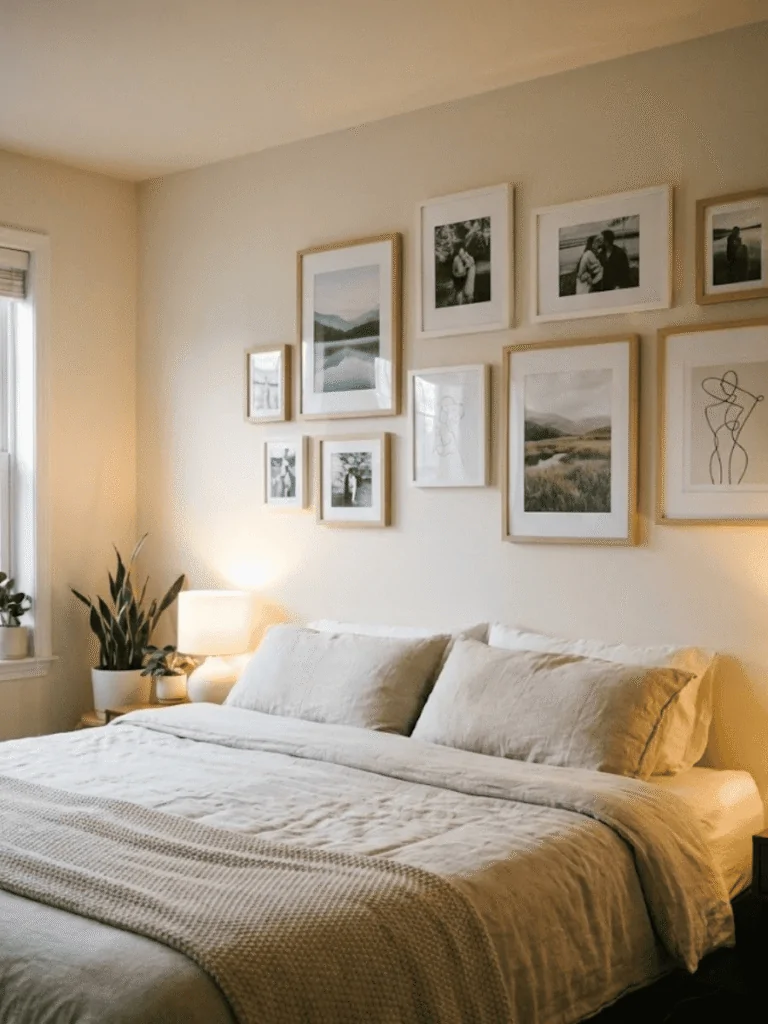 Bedroom Photo Wall for Personal Comfort