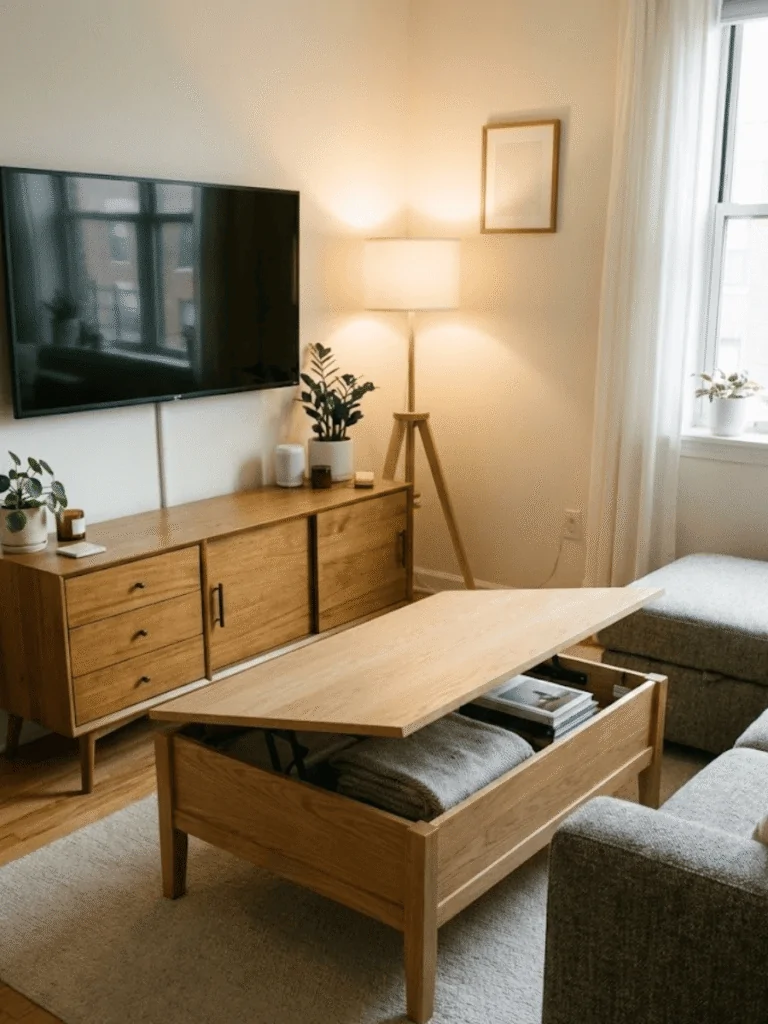 Choose Furniture with Built-In Storage