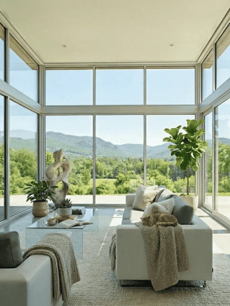 Floor-to-Ceiling Glass Sunroom