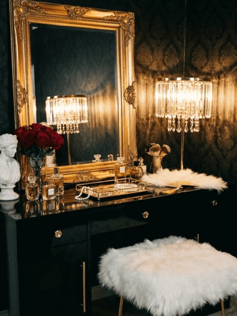 Glam Bedroom Vanity Decor Go Bold or Go Home