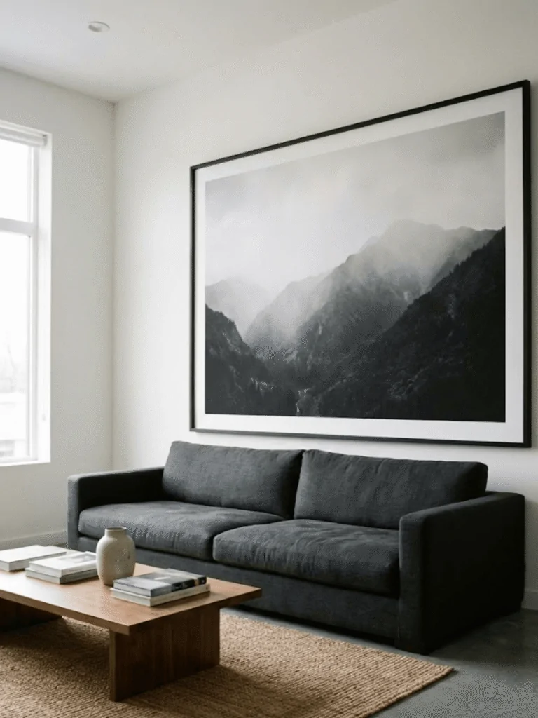 Large Statement Photo as a Wall Anchor