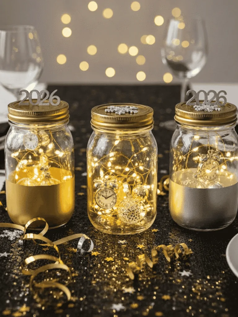 Sparkling Table Centerpieces