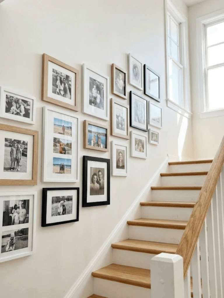Staircase Photo Wall That Tells a Story