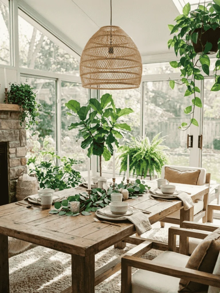 Sunroom Dining Oasis