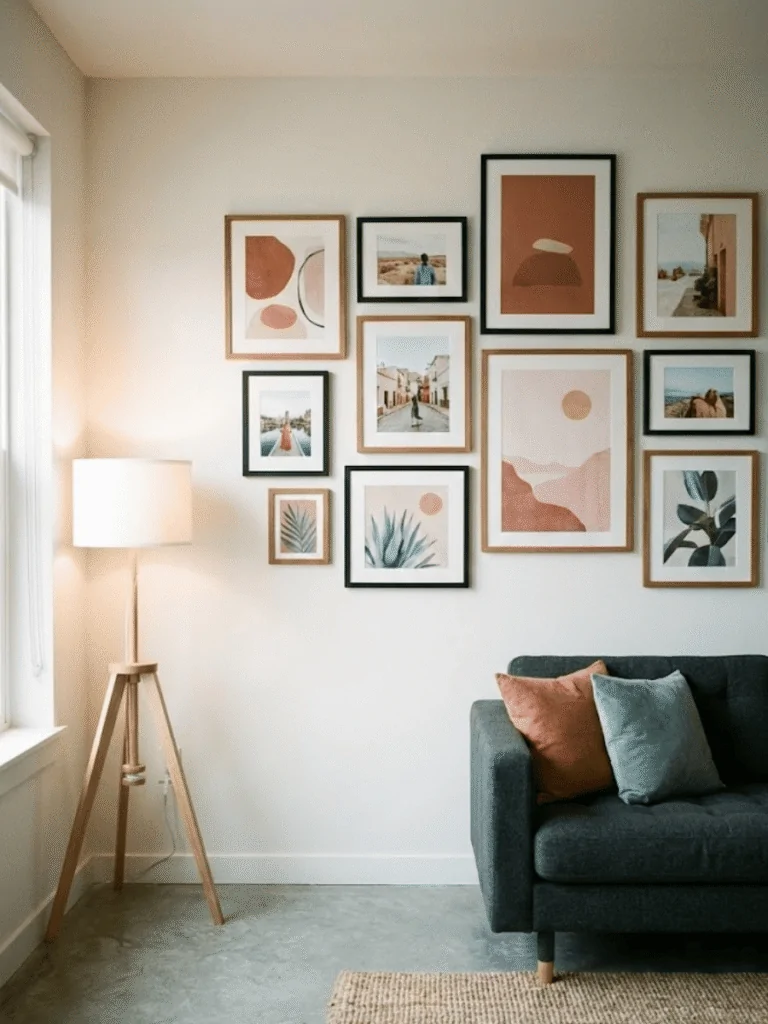 Themed Color Photo Wall