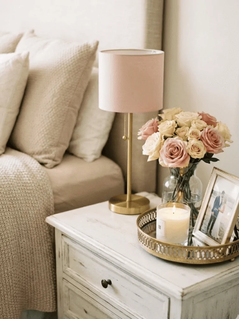 Essential Components of a Romantic Nightstand Vignette