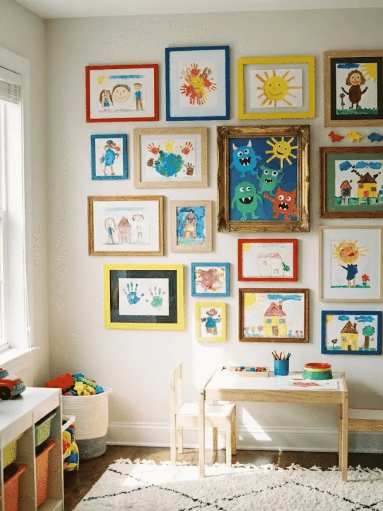 Frame Kids’ Artwork (or Your Own)