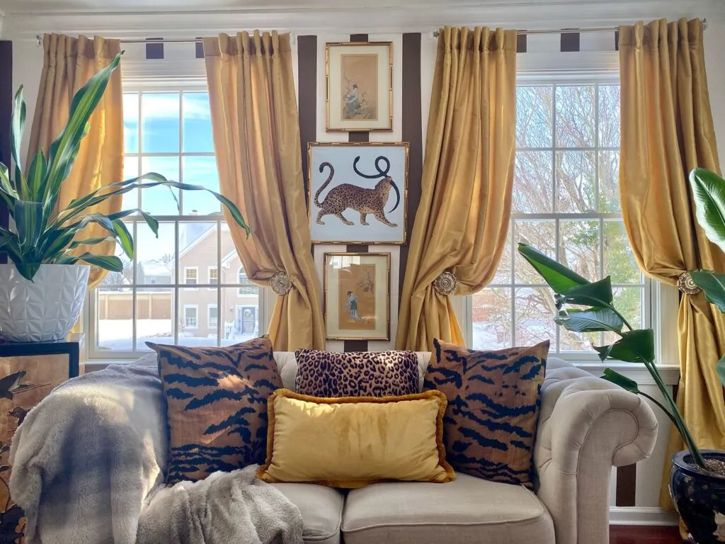 Maximalist Curtains That Frame the Room maximalist