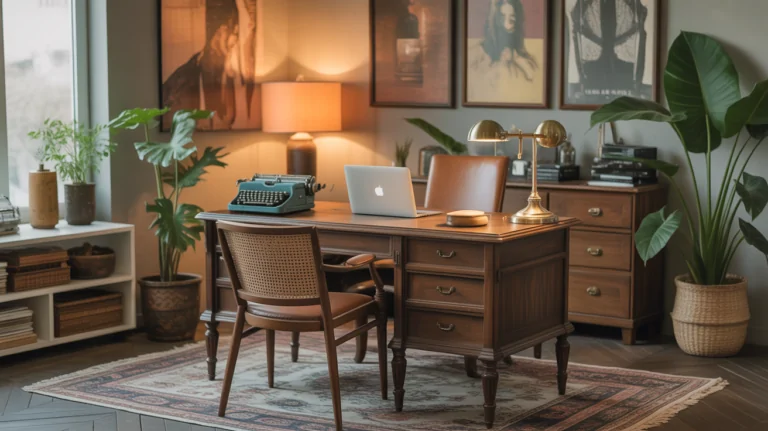 eclectic home office